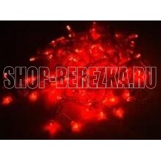 ECOLA N2YR06ELC Нить 6м 100Led Красная Red, 8 режимов