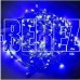 ECOLA N5YB03ELC LED гирлянда 220V IP44 Бахрома наращиваемая (базовая секция) 3x(0.2-0.5)м 150Led Синий Blue, 8 режимов, прозр.провод с вилкой синий