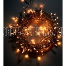 ECOLA N6YV10ELC LED гирлянда 220V IP44 Нить наращиваемая (доп секция) 10м 160Led 4000K, прозр.провод с коннекторами нейтральный белый