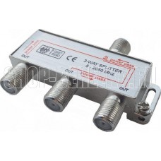 СИГНАЛ (6450) Сплиттер 3-WAY 5-2050МГц, с проходом по питанию