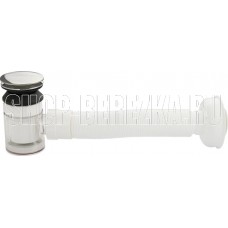 САНАКС 4001 Сифон для мойки, раковин, автомат, с гофрой, пластик АБС с хромированной верхней частью из латуни .