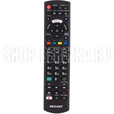 REXANT (38-0008) Пульт универсальный для телевизора Panasonic черный
