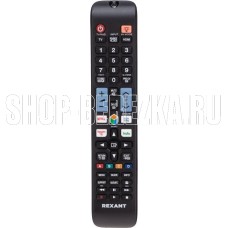 REXANT (38-0200) Пульт универсальный для телевизора Samsung с функцией SMART TV (ST-02) черный