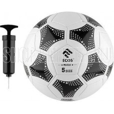 ECOS Мяч футбольный и насос FB139P (№5, 2-цвет., машин.сшивка, ПВХ) 998191 ECOS Мяч футбольный и насос FB139P (№5, 2-цвет., машин.сшивка, ПВХ) 998191