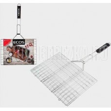 ECOS Решетка для барбекю RD-104М (6 секций, р-р 35х25х1,5 см, общая длина 60см, хром.) 999689
