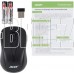 ACER Мышь OMR131 черный оптическая (1000dpi) беспроводная USB для ноутбука (2but)