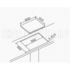 ELTRONIC (33-05) 4 конфорки , бежевый