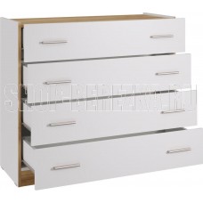 НК-МЕБЕЛЬ FRESCO комод КМ-100(N) Белый/Дуб Вотан 72518529