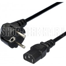 GOPOWER (00-00024055) кабель питания евровилка CEE 7/7-C13 (f) 1.2м ПВХ 0.75мм черный (1/10/200)