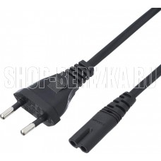 GOPOWER (00-00025227) C7 (2-pin) 1.8м ПВХ 0.75мм черный (1/300)