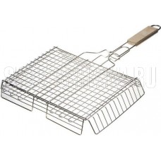 GRINDA Barbecue, 340 х 260 мм, нержавеющая сталь, объемная решетка-гриль (424732)
