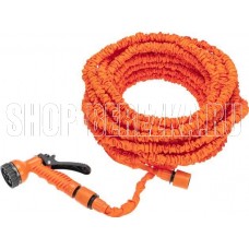 ЧЕТЫРЕ СЕЗОНА (62-0259) Набор поливочный, растягивающийся шланг 45 м, пистолет 7 режимов, соединитель