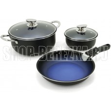 POMIDORO POMI D'ORO P640557 Comodo set Набор посуды для приготовления со съемной ручкой