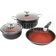 POMIDORO POMI D'ORO P640556 Comodo set Набор посуды для приготовления со съемной ручкой