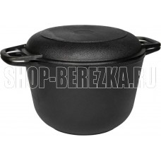 ГАРДАРИКА 1303-4 чугунная 3,0л с крышкой-сковородой