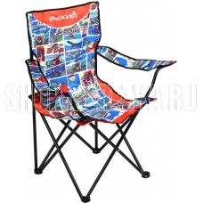 РЫЖИЙ Кресло складное, туристическое с подлокотниками, 53х53х89,5см, сталь, 600D оксфорд (121-091)