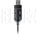A4TECH Наушники с микрофоном HU-10 черный/белый 2м накладные USB оголовье (HU-10/USB/BLACK+WHITE)