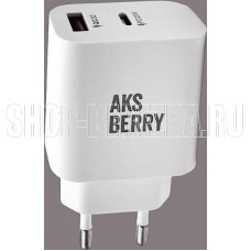 AKSBERRY (6900253210018) T43 20W PD + QC3.0 , белый