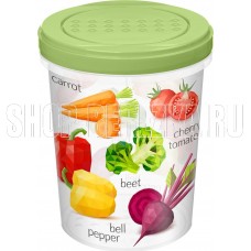 HOMVER Asti Greenery с завинчивающейся крышкой 1л с декором (салатовый) 221129620/04
