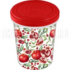 HOMVER Asti Scarlet с завинчивающейся крышкой 1л с декором (красный) 221154806/03