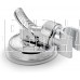 GFMARK 10181 Кронштейн для душевой лейки, пластиковый, на присоске, ПОВОРОТНЫЙ, хромированный.