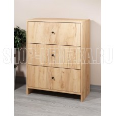 МЕБЕЛЬ-КОМПЛЕКС КВАДРО Комод 3Я-600 Дуб золотой крафт/МК (1 кор.)