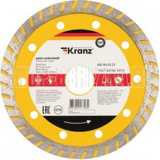 KRANZ (KR-90-0121) Диск алмазный отрезной Turbo 125x22,2x2,2x10мм