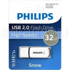 PHILIPS 32Gb SNOW2.0 Белый/Серый (FM32FD70B/97)