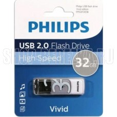 PHILIPS 32Gb VIVID2.0 Белый/Серый (FM32FD05B/97)
