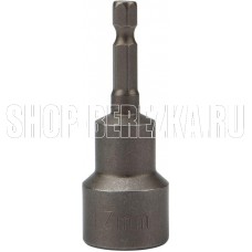 KRANZ (KR-92-0405-1) Ключ-насадка магнитная 1/4 17х65 мм (1 шт./уп.)
