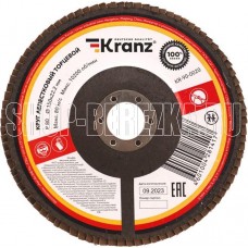 KRANZ (KR-90-0020) Круг лепестковый торцевой, P80, 150х22,2мм