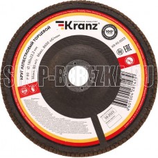 KRANZ (KR-90-0023) Круг лепестковый торцевой, P80, 180х22,2мм