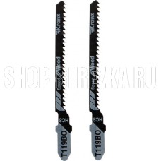 KRANZ (KR-92-0311) Пилка для электролобзика по оргстеклу T119BO 76 мм 12 зубьев на дюйм 4-20 мм фигурный рез (2 шт./уп.)