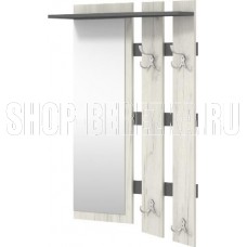BONMEBEL Виктория 25 Вешалка дуб крафт белый/антрацит (1 кор.)