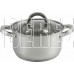 MALLONY Кастрюля Mediano, объем 1,9 л, диа 16 см, из нерж стали с крышкой (005442)