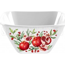 HOMVER Bergamo Scarlet квадратная 2л с декором (белый) 221154929/01
