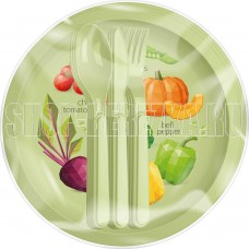 HOMVER Picnic 12 предметов на 3 персоны (салатовый) 222123320/04