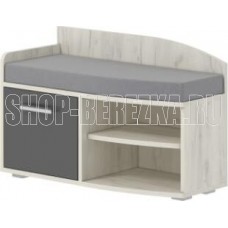 BONMEBEL Виктория 25 Тумба дуб крафт белый/антрацит (2 кор.)