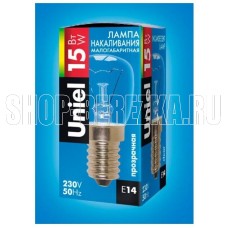 UNIEL (01854) IL-F25-CL-15/E14 картон