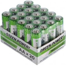 GREEN POWERLAB (00-00028751) LR6 AA BOX20 Shrink 4 Alkaline 1.5V