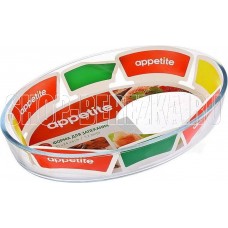 APPETITE PL10 стекл овал 35x24x6см/3,2л