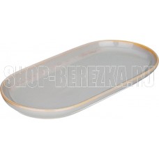 BRONCO 189-415 SOUL KITCHEN СЕРАЯ овальная 30*14,5*2,5см