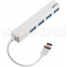 PERFEO (PF D0788) USB C-HUB 4 Port, (PF-H039 White) белый