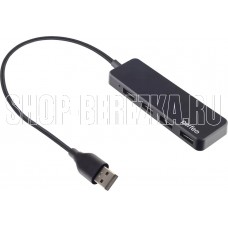 PERFEO (PF D0792) USB-HUB 4 Port, (PF-H042 Black) чёрный