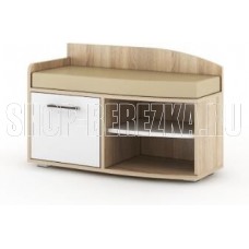 BONMEBEL Виктория 25 Тумба дуб сонома-белый/КЗ бежевый (2 кор.)