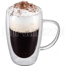 LEONORD Кружка AROMA 450 мл с двойными стенками из боросиликатного стекла (106481)