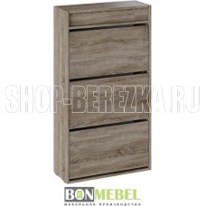 BONMEBEL Мия Тумба для обуви дуб сонома трюфель (1 пак.)