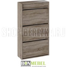 BONMEBEL Мия Тумба для обуви дуб сонома трюфель (1 пак.)