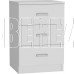 НК-МЕБЕЛЬ ЛОФТ комод 420 с 3-мя ящиками Белый 72230009 (1 кор.)
