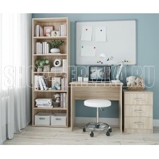 НК-МЕБЕЛЬ ЛОФТ комод 420 с 3-мя ящиками Дуб Сонома 72230011 (1 кор.)